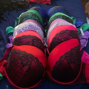 Cacique 5 Bra Lot Blue, Green, Red, Purple, Pink